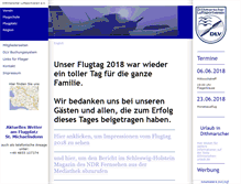 Tablet Screenshot of dithmarscher-luftsportverein.de